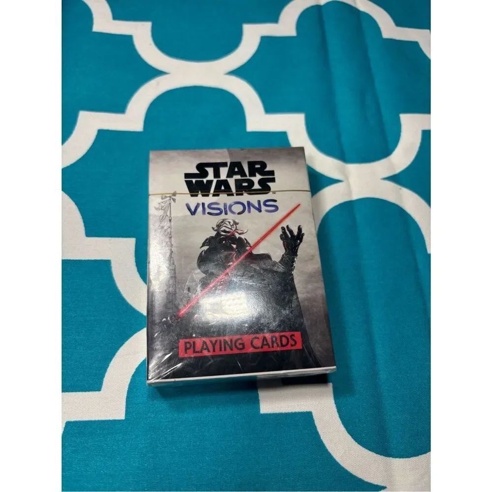 New Star Wars Visions Playing Cards - Black & Red Artwork